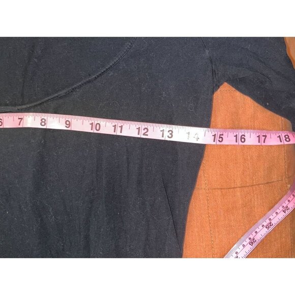 James Perse Black Long Sleeve  Deer Neck  Shirt Causal Top  Women's Size 3 (m/L) - Picture 6 of 10